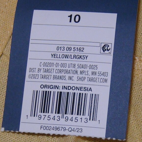 Universal Thread Linen Jump Suit Short Sleeve Pockets Cinch Waist Yellow Size 10 - Picture 6 of 14